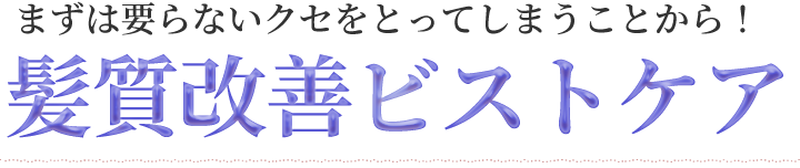 髪質改善ビストケア